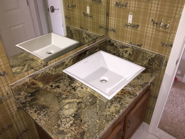 River Boardoux Granite Top with Vesil Sink