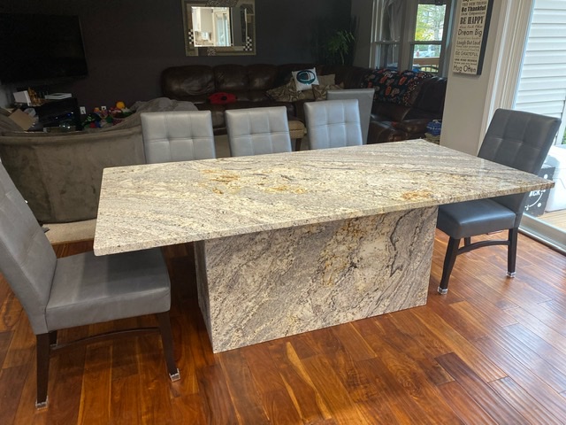 pedestal granite kitchen table